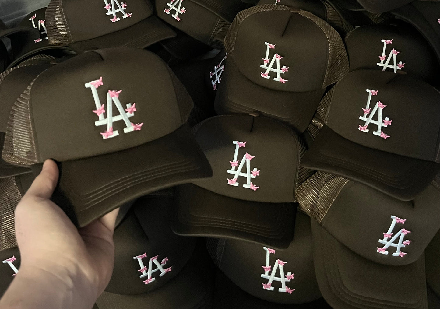 brown butterfly truckrr hat